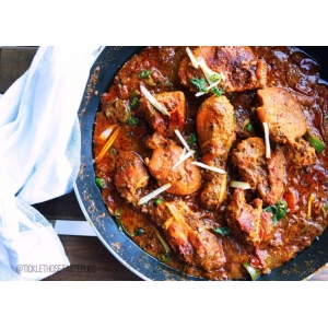 Kadai Chicken Masala over rice