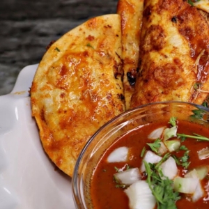 Chicken Birria taco plate