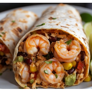 Grilled Shrimp masala Burrito